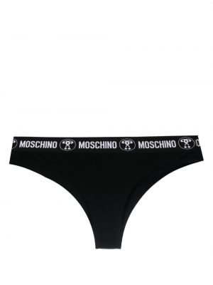 Памучни бикини Moschino черно