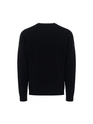 Sweter z nadrukiem relaxed fit Maison Kitsune czarny