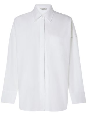 Bavlnená košeľa 's Max Mara biela