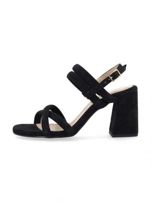 Semišové sandály Bianco černé
