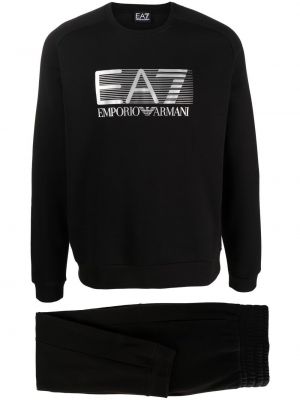 Sweatshirt Ea7 Emporio Armani svart