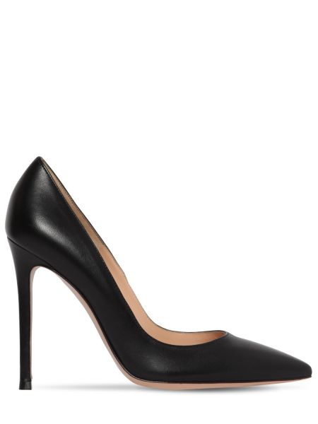 Pumps i läder Gianvito Rossi svart