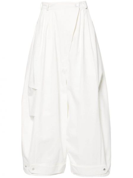 Bavlněné kalhoty Niccolò Pasqualetti bílé