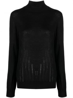 Kašmírový hedvábný svetr A.p.c. černý