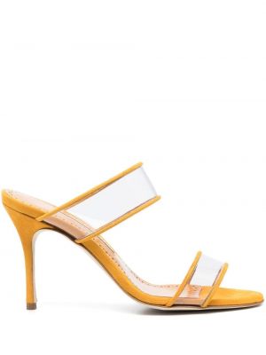 Sandały Manolo Blahnik żółte