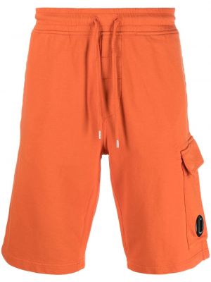Pantaloni scurți cargo din bumbac C.p. Company portocaliu