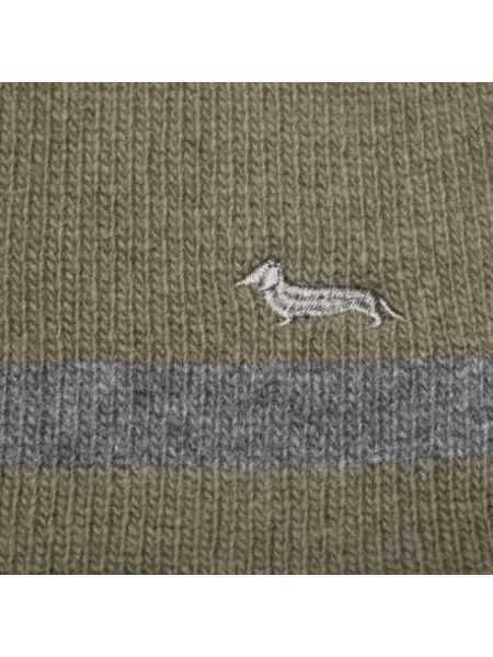 Bufanda de lana de cachemir con estampado de cachemira Harmont & Blaine verde