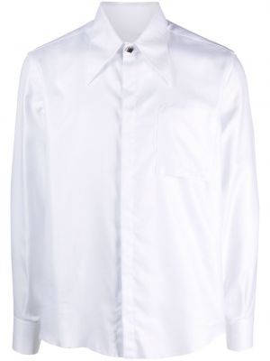 Памучна риза Canaku бяло