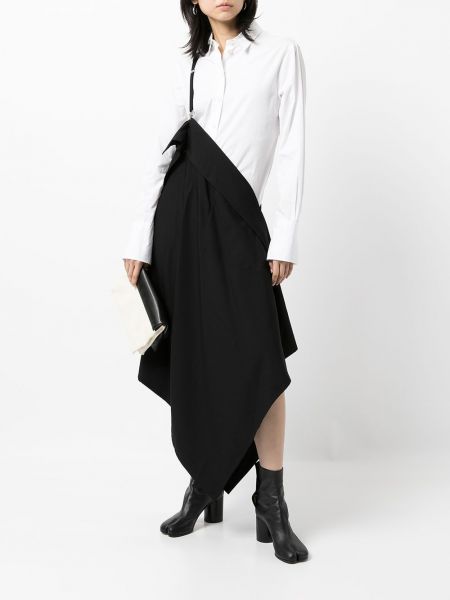Falda asimétrica Yohji Yamamoto negro