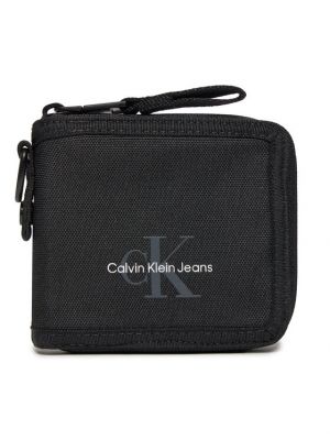 Novčanik s patentnim zatvaračem s patentnim zatvaračem Calvin Klein Jeans crna