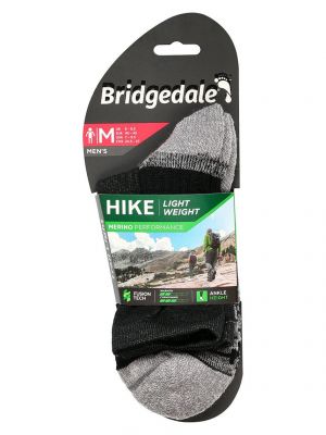 Nogavice iz merina Bridgedale siva