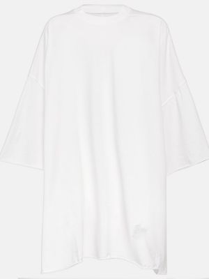 Bavlněné tričko jersey Rick Owens bílé