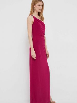 Sukienka wieczorowa Lauren Ralph Lauren różowa