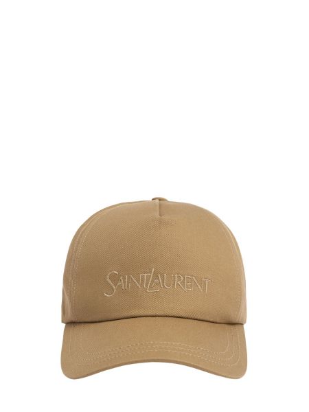 Bomull sengetøy cap Saint Laurent beige