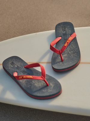 Классические пляжные сандалии в полоску Animal серые