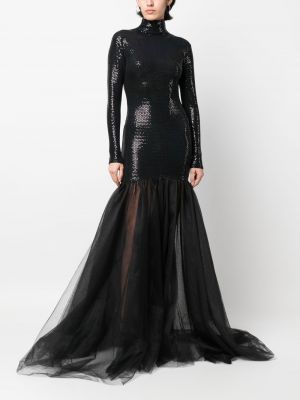 Vakarinė suknelė su blizgučiais Atu Body Couture juoda