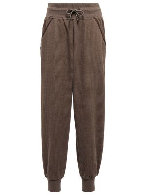 Pantalones de chándal de algodón Varley marrón