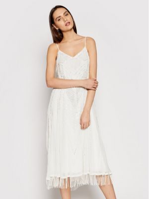 Κοκτέιλ φόρεμα Twinset λευκό