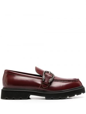 Pantofi loafer cu cataramă Gucci roșu