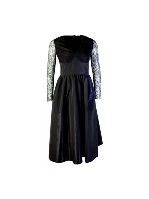 Sukienka długa koronkowa elegancka Lardini czarna