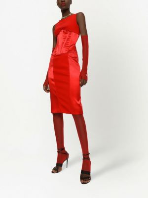 Robe de soirée sans manches Dolce & Gabbana rouge
