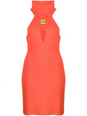 Koktejlové šaty bez rukávů na párty Gauge81 - oranžová