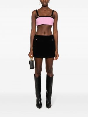 Vlněné mini sukně Alessandra Rich černé