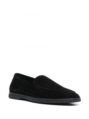 Semišové loafers Scarosso černé