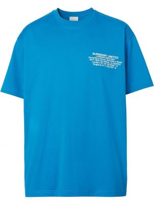 Camiseta con estampado Burberry azul