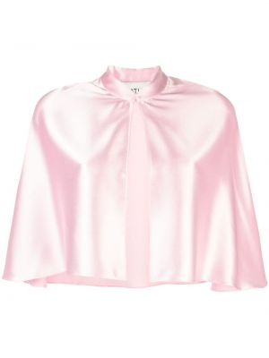 Σατέν μπουφάν με όρθιο γιακά Atu Body Couture ροζ