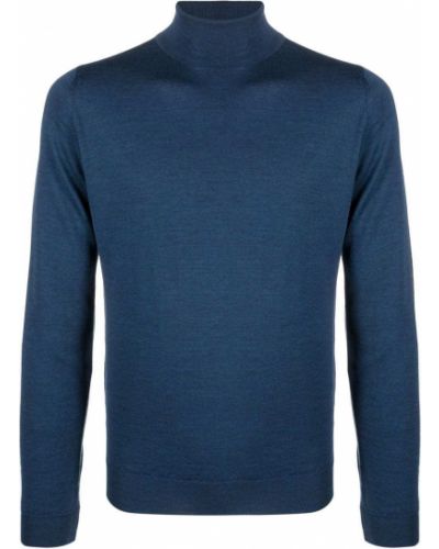 Džemper od merino vune John Smedley plava