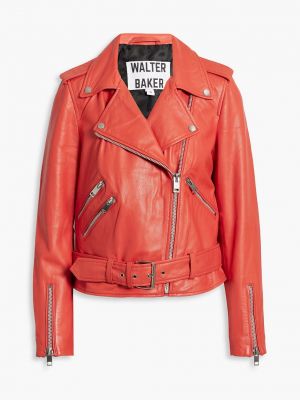 Красная кожаная куртка Walter Baker