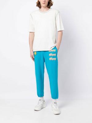 Pantalon de joggings à imprimé Natasha Zinko bleu