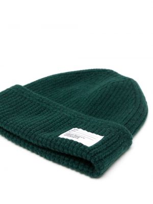 Bonnet en tricot avec applique Visvim vert