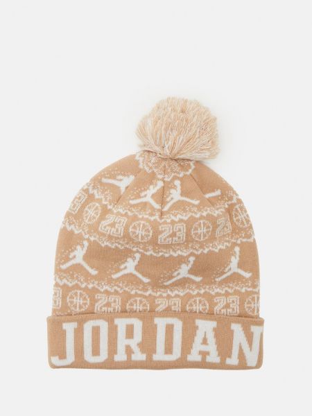 Beżowa czapka Jordan