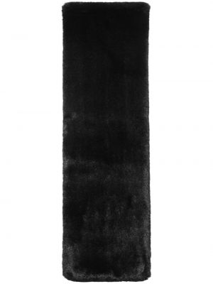 Κασκόλ με γούνα Saint Laurent μαύρο