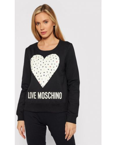 LOVE MOSCHINO Bluză W632208E 2288 Negru Regular Fit