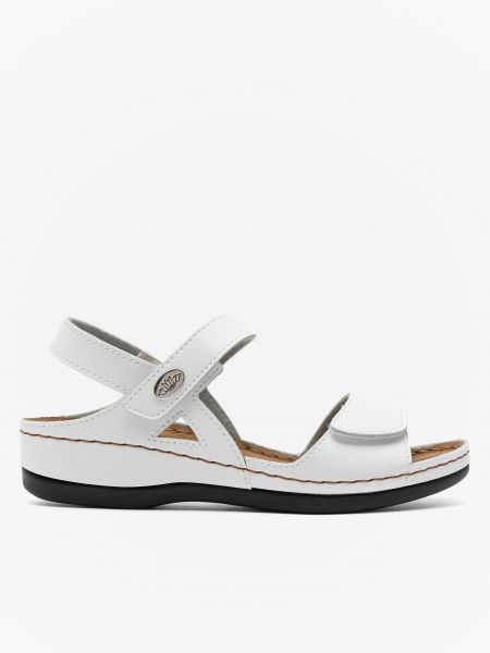 Kožené sandály Inblu bílé