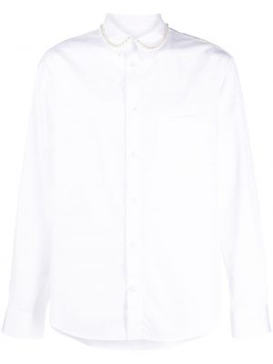 Bavlněná košile s perlami Simone Rocha bílá
