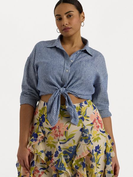 Блузка на пуговицах с длинным рукавом Lauren Ralph Lauren Woman