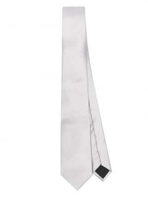 Svilena kravata Lanvin siva