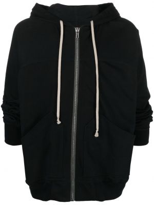 Hoodie aus baumwoll Rick Owens schwarz