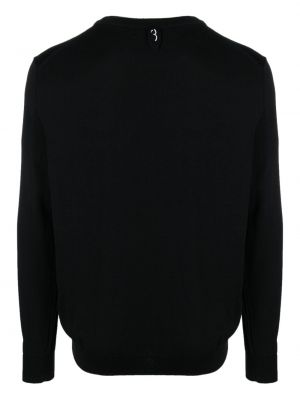 Sweter z wełny merino Billionaire czarny