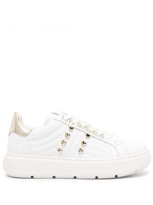 Sneakers con stampa Love Moschino bianco