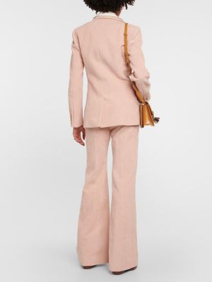 Cord blazer aus baumwoll Chloã© pink