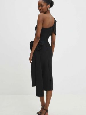 Sukienka mini dopasowana Answear Lab czarna