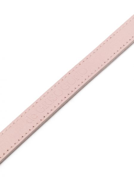 Leder armband ohne absatz De Grisogono pink