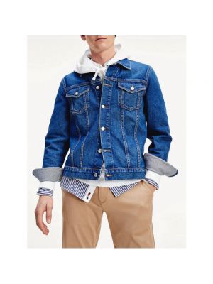 Jeansjacke mit geknöpfter Tommy Hilfiger blau