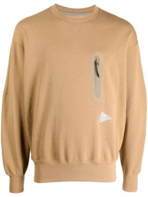 Sweatshirt mit print mit rundem ausschnitt And Wander