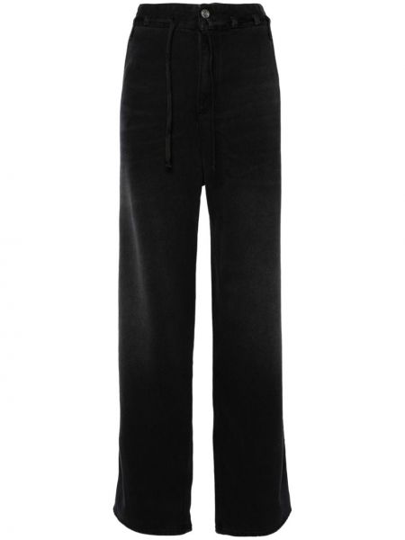 Černé straight fit džíny s vysokým pasem Isabel Marant